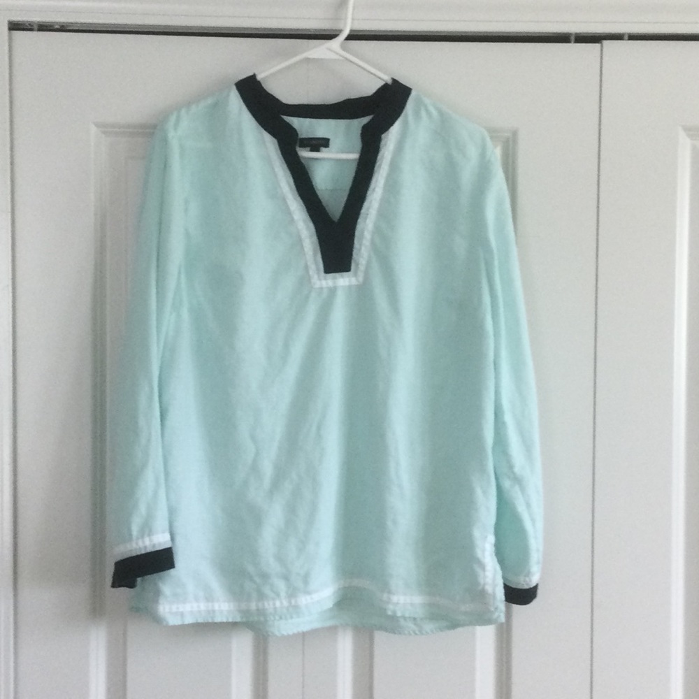Talbots linen tunic L